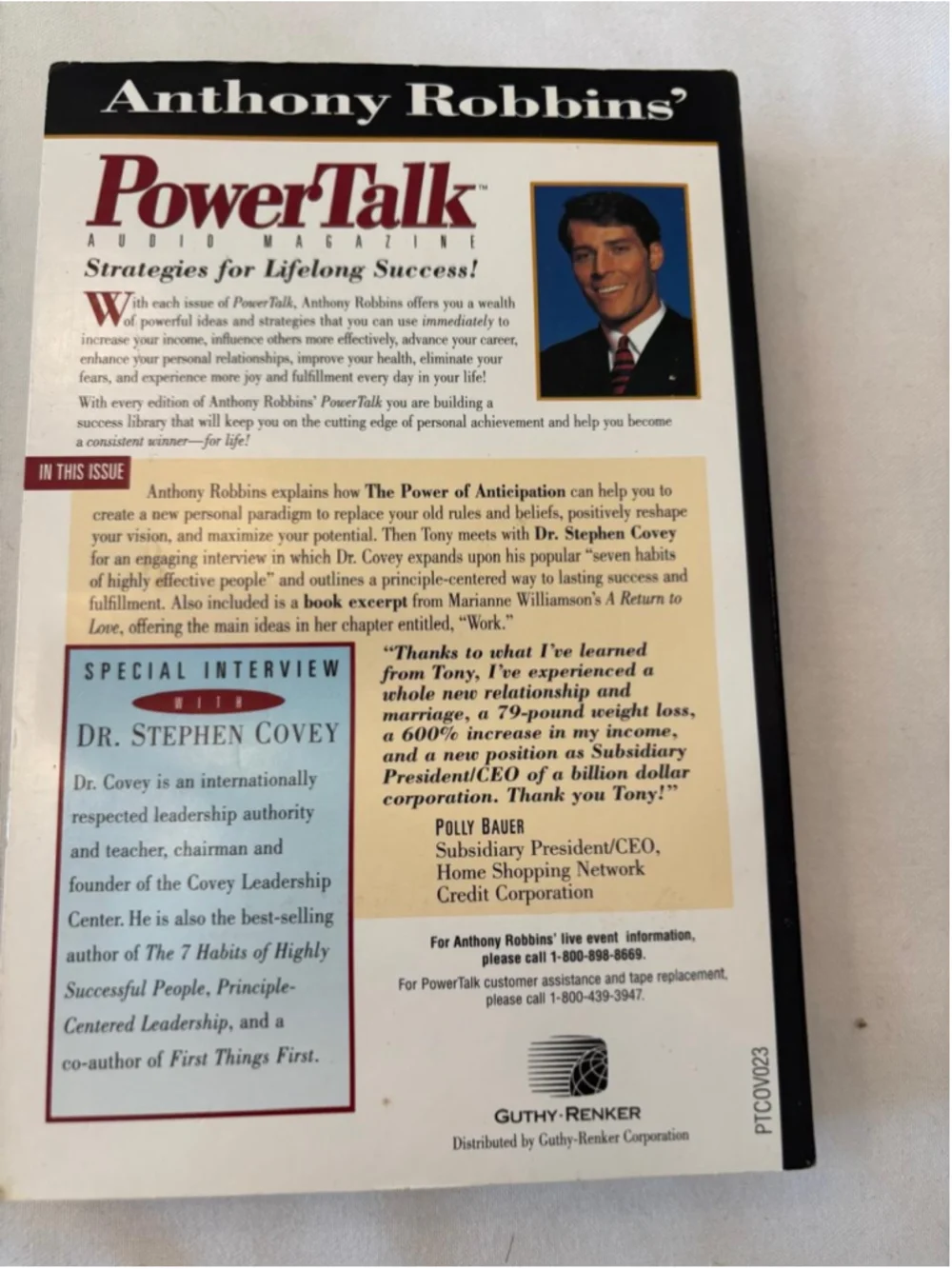 Tony Robbins Money Master The Game Book & Power Talk Audio Set Black Gold #E103